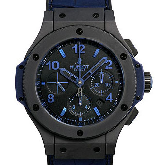 HUBLOT ウブロ ビッグバン コピー 301.CI.1190.GR.ABB09 オールブラックブルー クロノグラフETA7750搭載